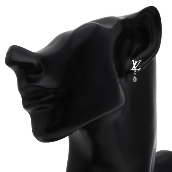 LOUIS VUITTON Puce Idylle Blossom LV Diamond Single Earring White Gold - Picture 4 of 6